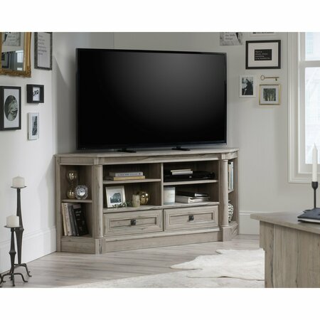 SAUDER Palladia Corner Enter Cred Spo A2 , Accommodates up to a 60 in. TV weighing 95 lbs 424815